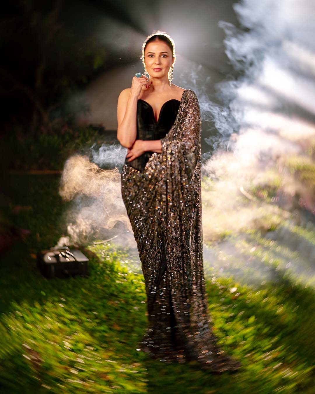 Midnight Frost Drape Set