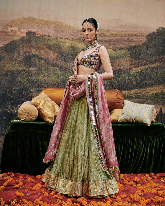Azal Sheesh Lehenga