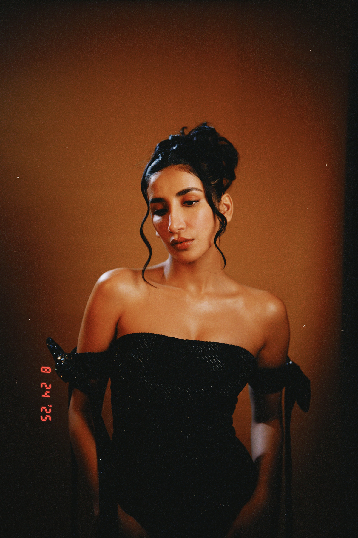 Parul Gulati in Mira Black Mini Dress