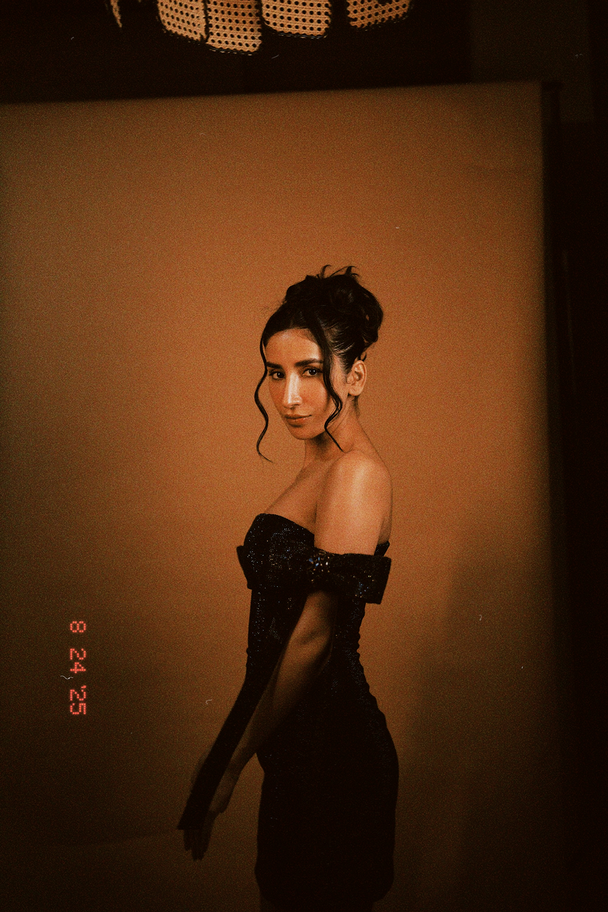 Parul Gulati in Mira Black Mini Dress