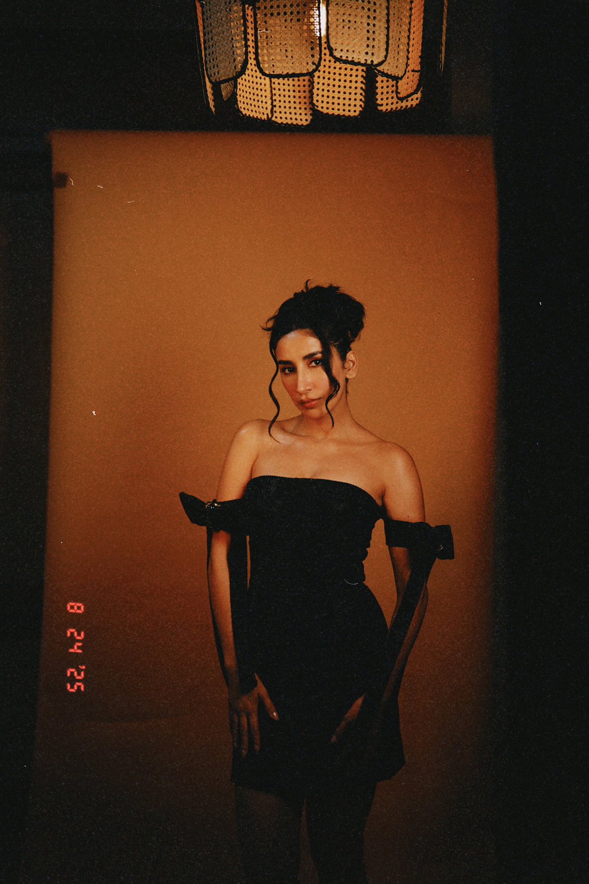 Parul Gulati in Mira Black Mini Dress
