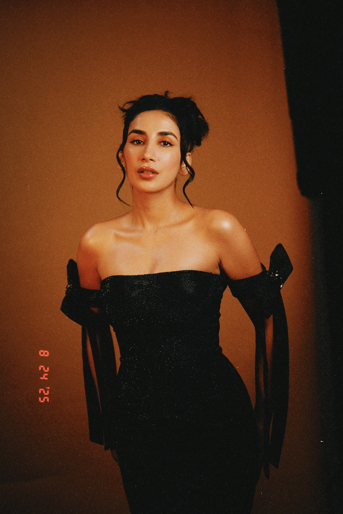 Parul Gulati in Mira Black Mini Dress