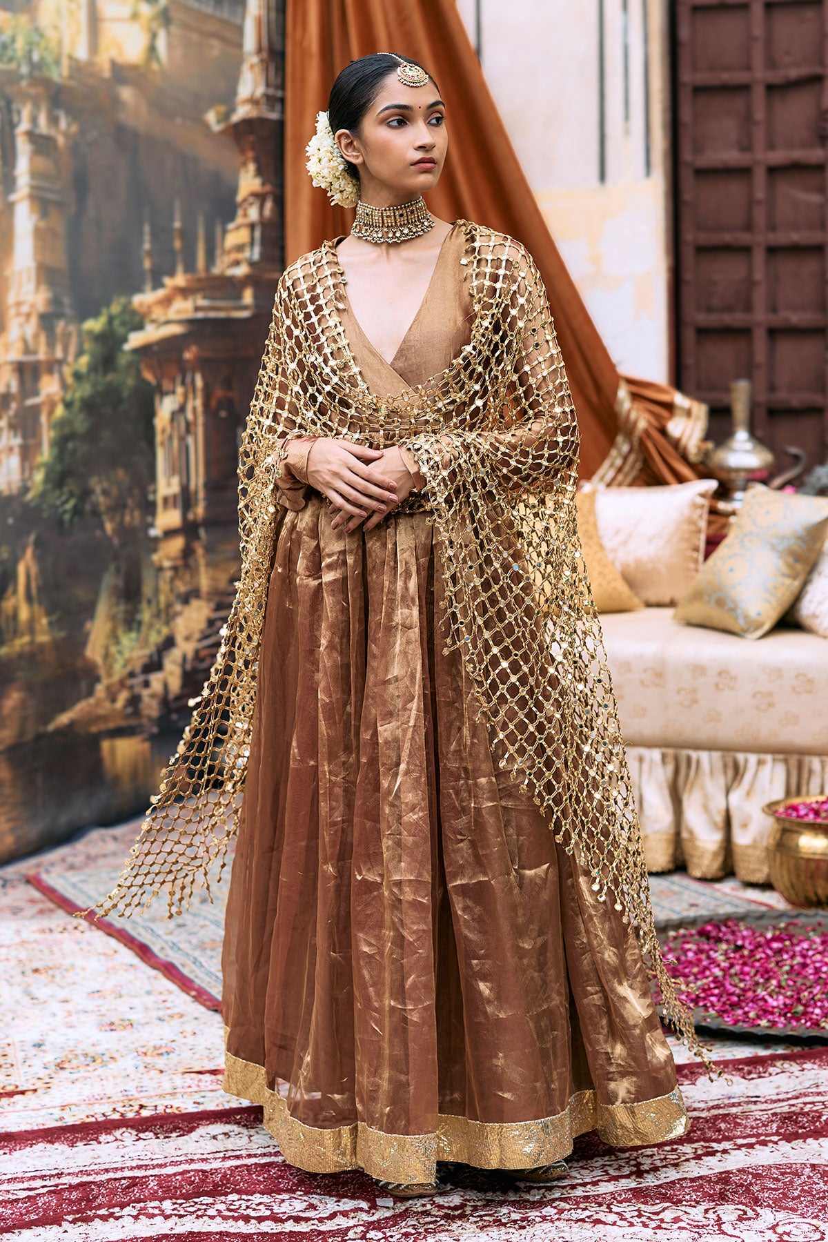 Kanthi Anarkali and Sheeshya Veil Set