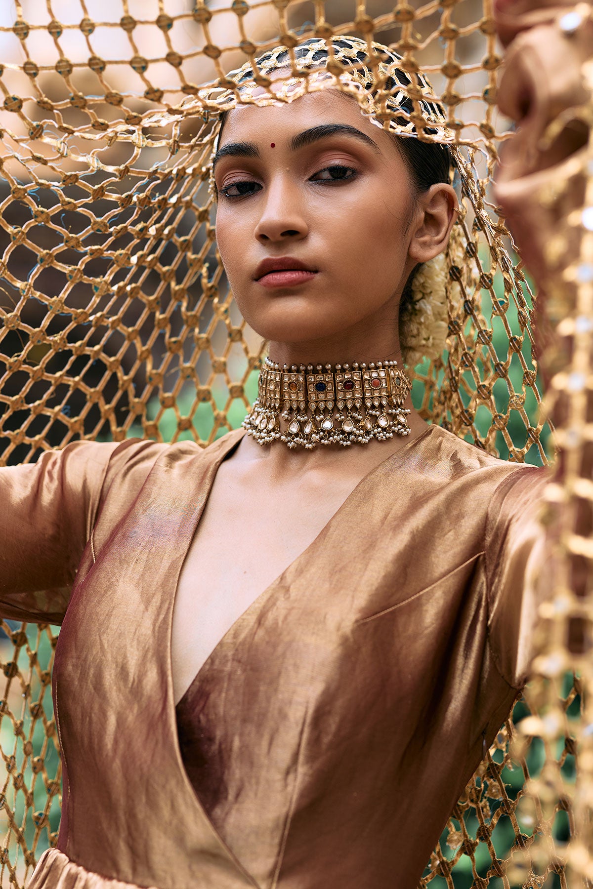 Kanthi Anarkali and Sheeshya Veil Set