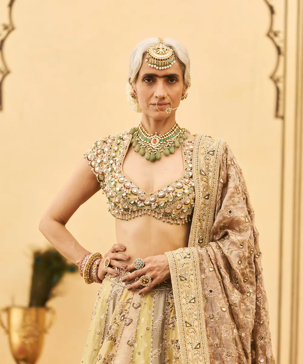 Pallavi Tissue Brocade Lehenga Set