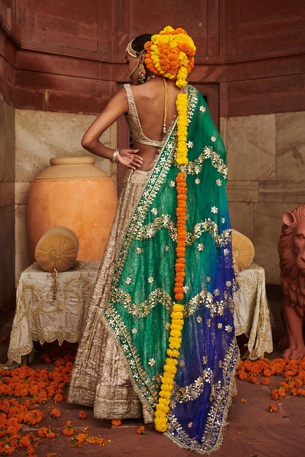 Chaandi Lampi Lehenga