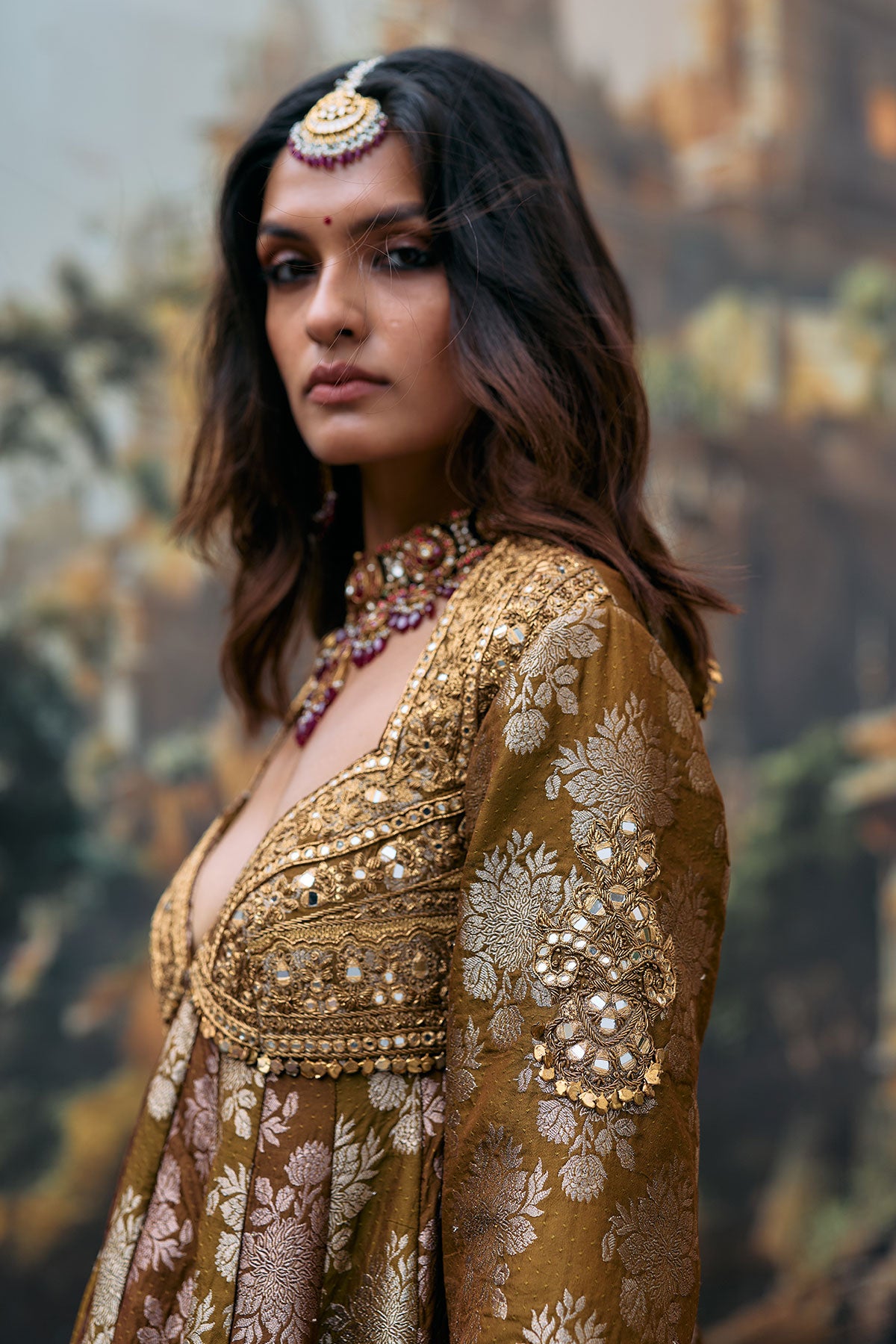 Shriphal Peplum Sharara Set