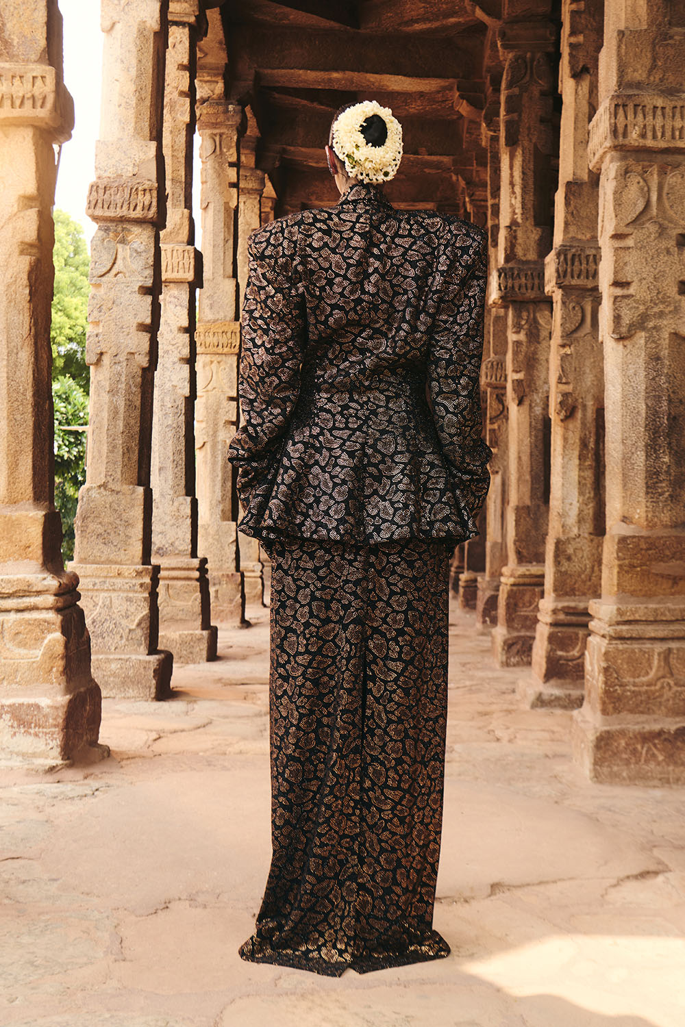 Jagara Leopard Blazer And Long Skirt