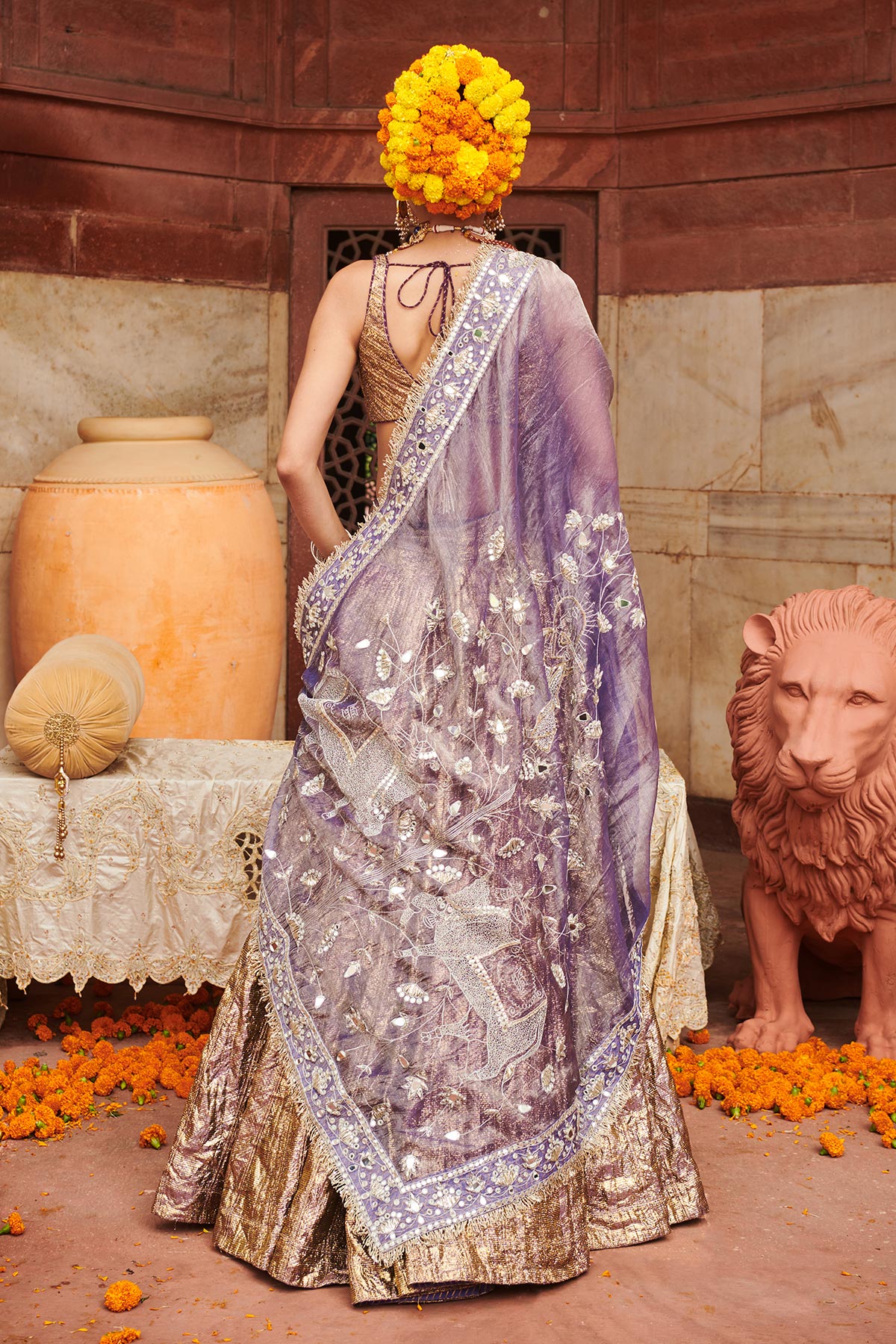 Krishna Kumud Lampi Lehenga