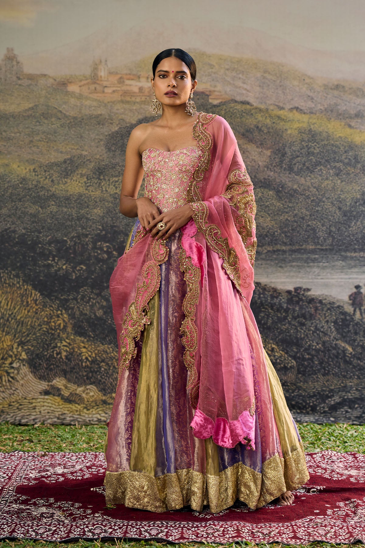 Rangoli Zari Lehenga Set – ITRH Clothings Pvt. Ltd