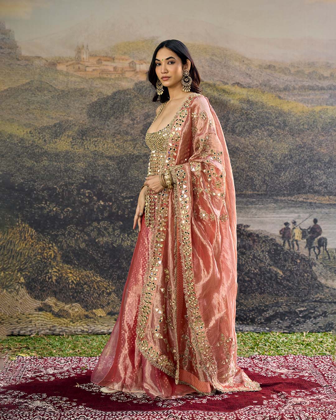 Gulbahar Mirror Sharara Set