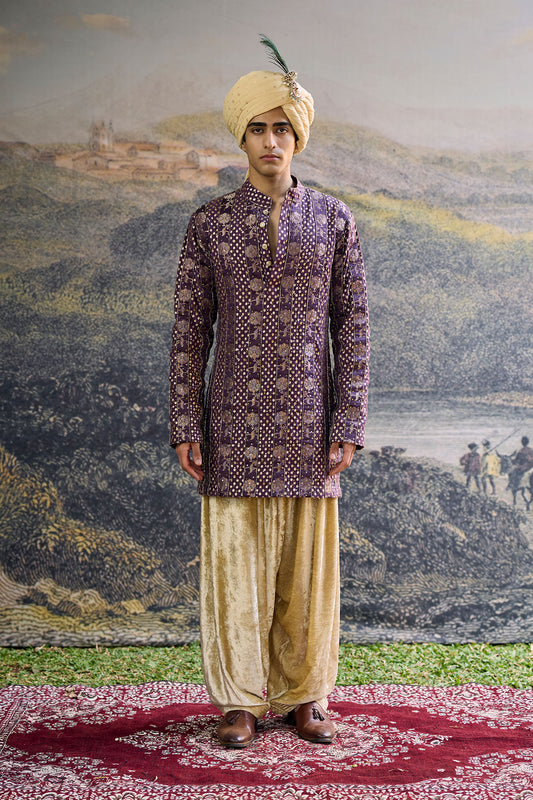 Baijanti Brocade Kurta Set