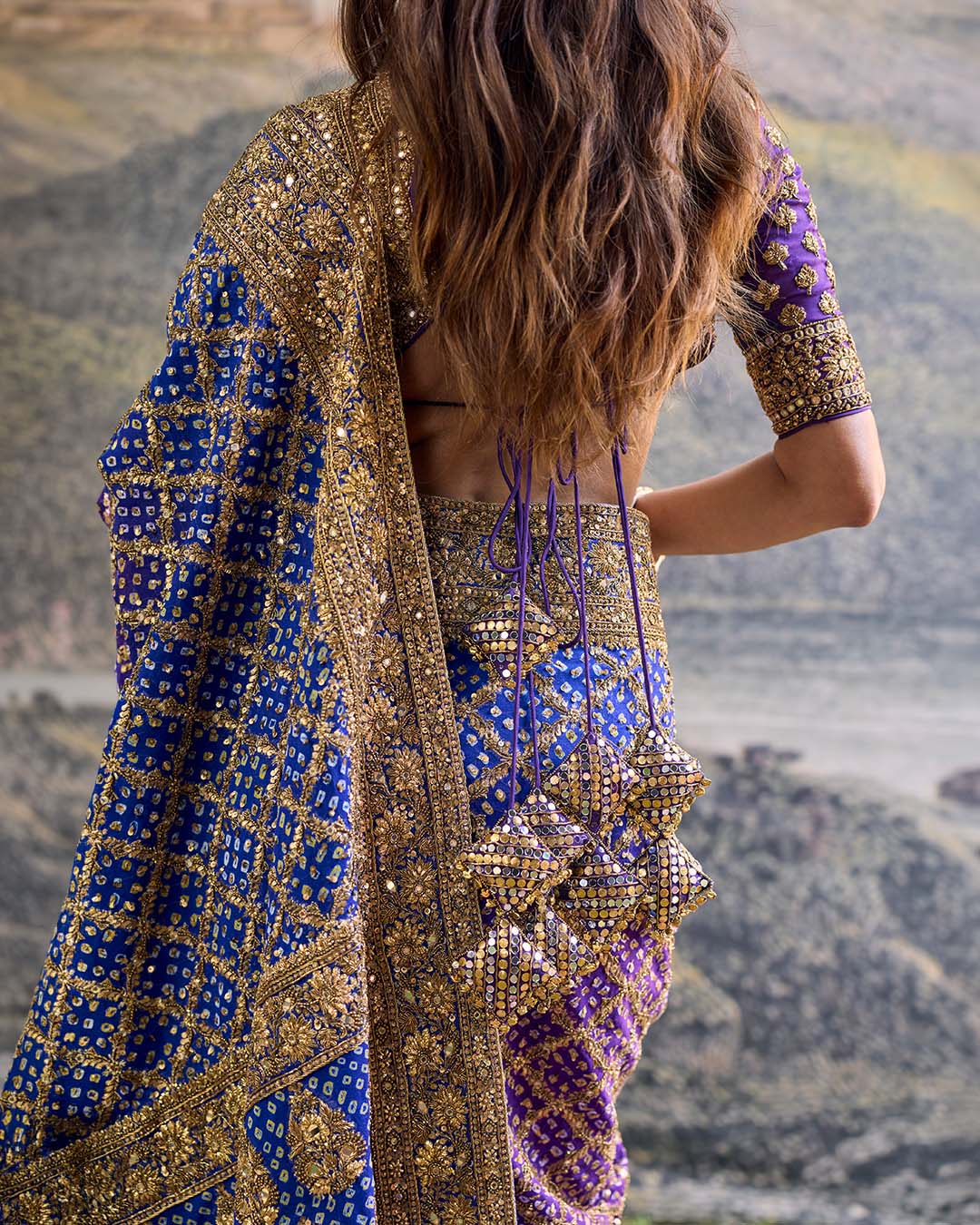 Advay Ombré Saree Set