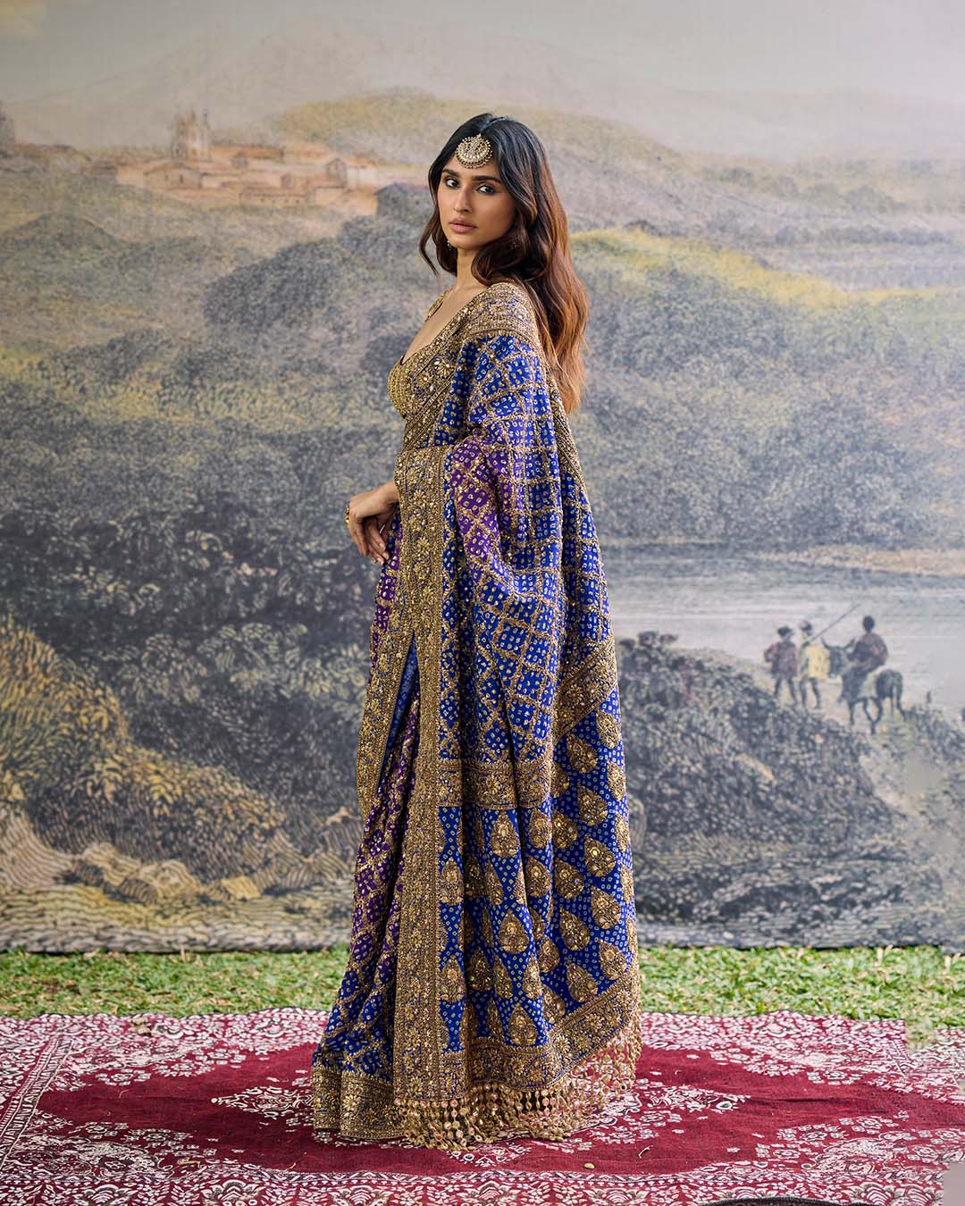 Advay Ombré Saree Set