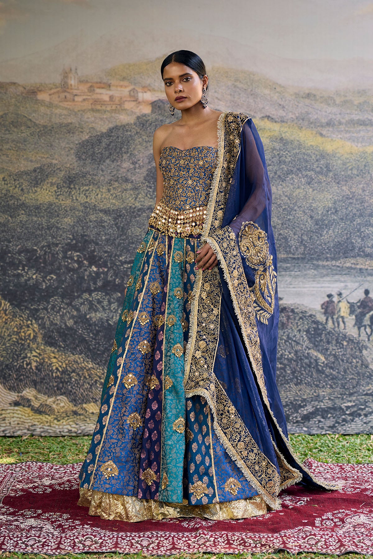 Neelratna Brocade Lehenga Set – ITRH Clothings Pvt. Ltd