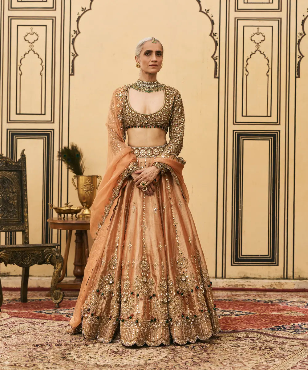 Chaand Baali Tissue Lehenga Set