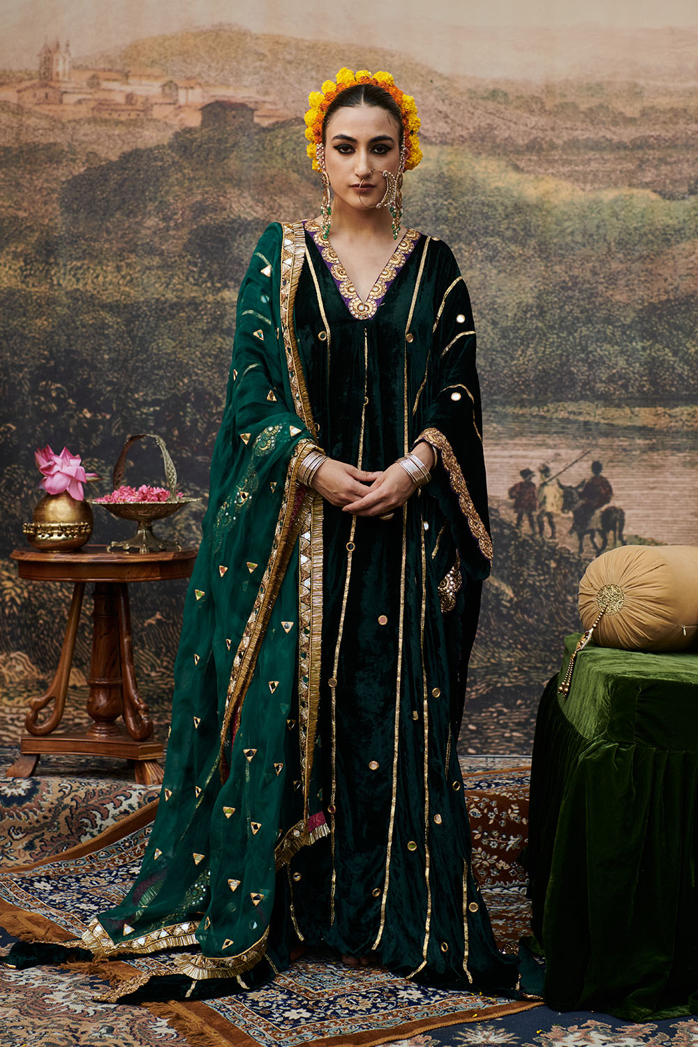 Azal Makhmali Kaftan (Dupatta Excluded)