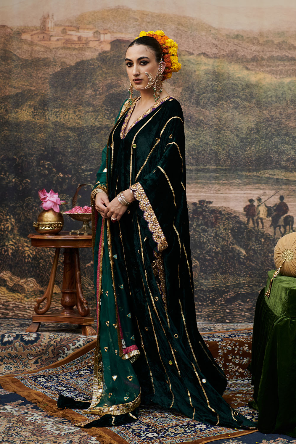 Azal Makhmali Kaftan (Dupatta Excluded)