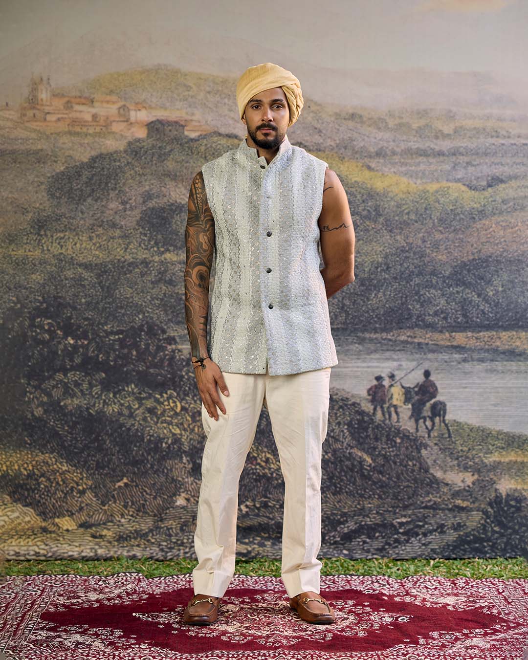 Zoravar Chikankari Bandi Set-A