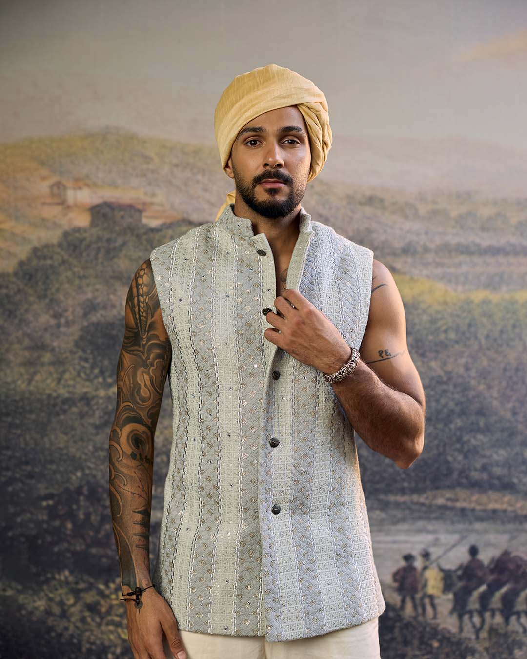 Zoravar Chikankari Bandi Set-A