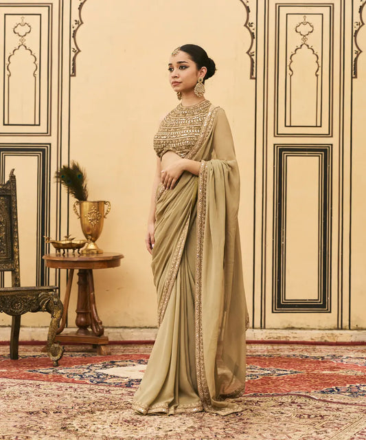 Zaitooni Georgette Saree Set