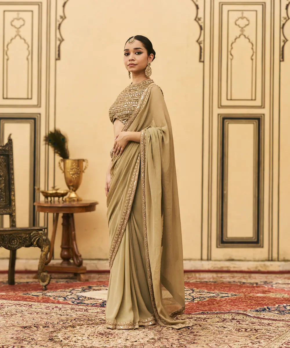 Zaitooni Georgette Saree Set