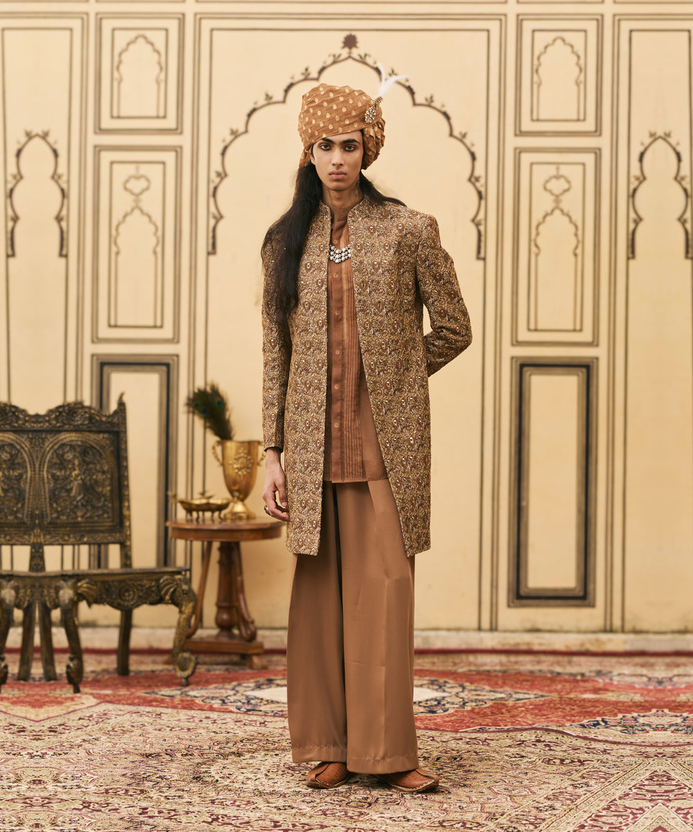 Shyam-Bhoora Banarasi Brocade Jacket Set