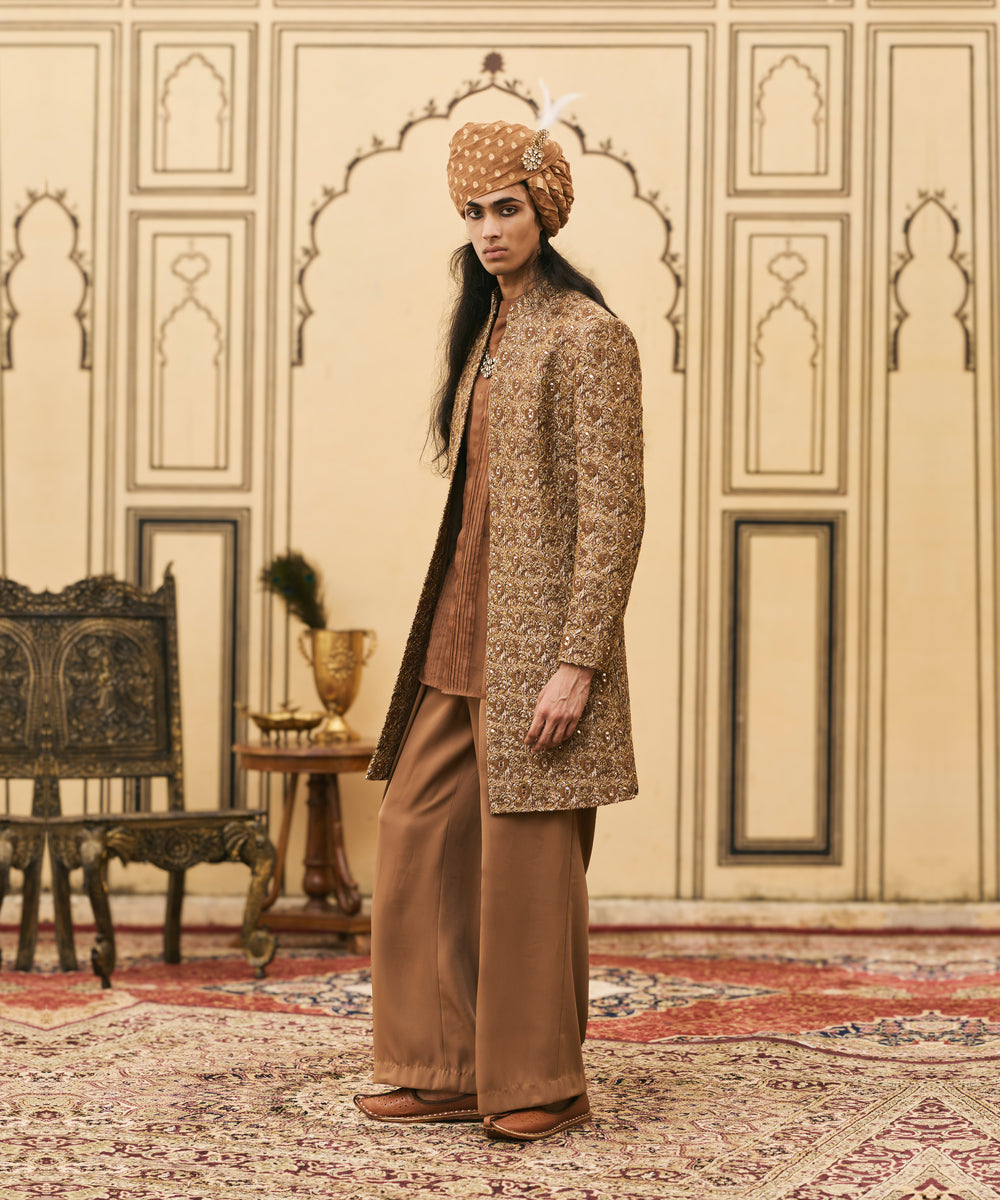 Shyam-Bhoora Banarasi Brocade Jacket Set