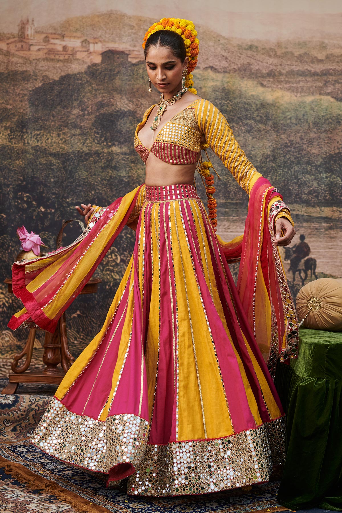 Padma Peet Lehenga