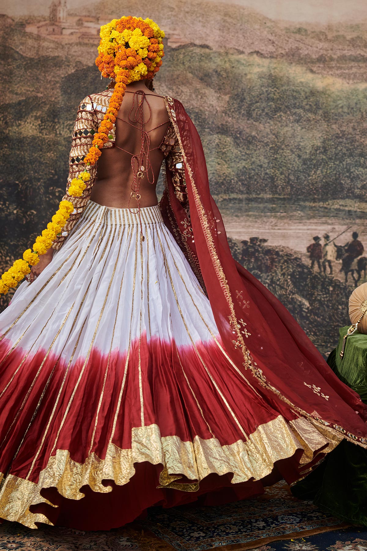 Surkh Lehenga