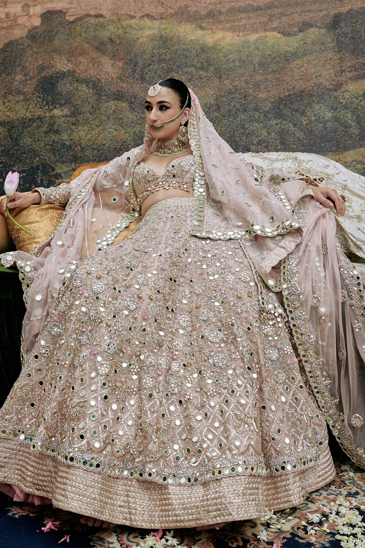 Rang de Gulaab Lehenga and Veil