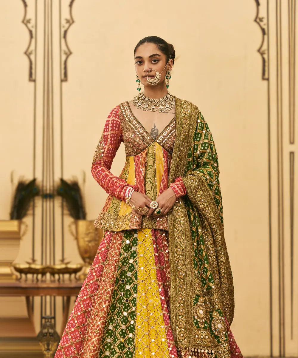 Rangeen Bandhani Lehenga Set