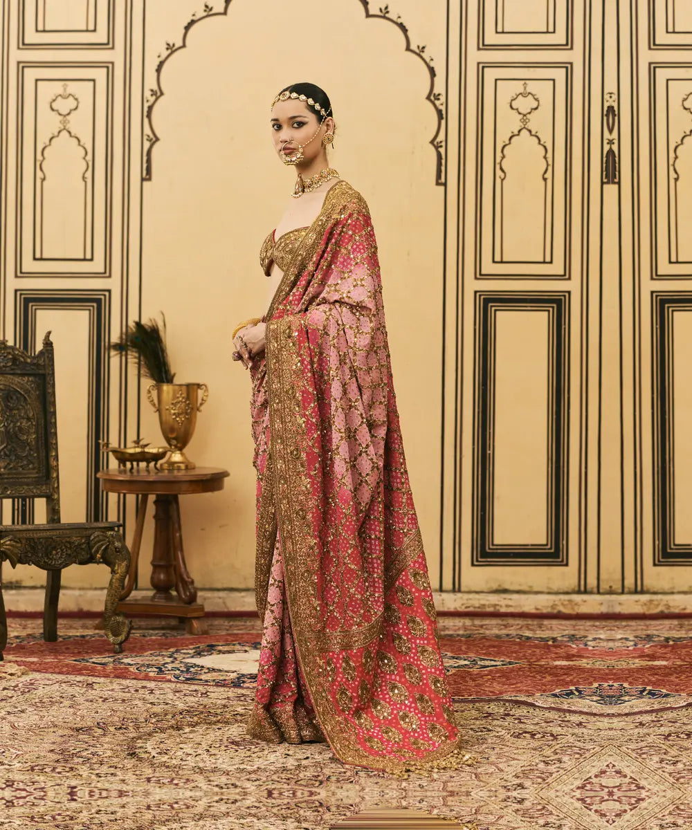 Gulrukh Ombr? Saree Set