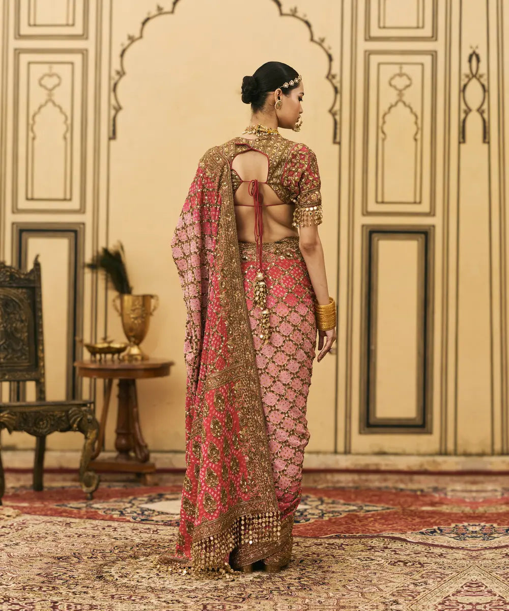 Gulrukh Ombr? Saree Set