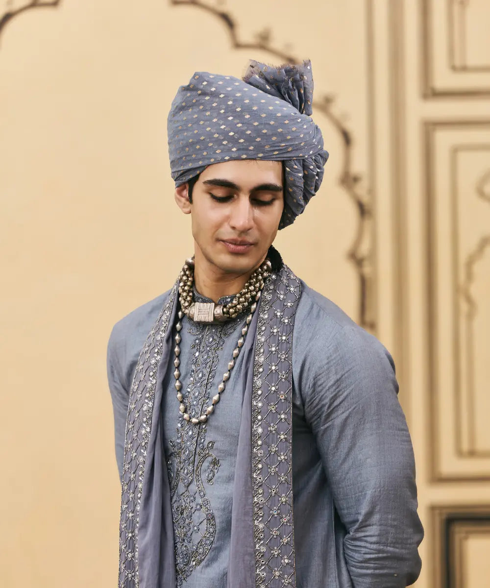 Sheeshai Tussar Silk Kurta Set