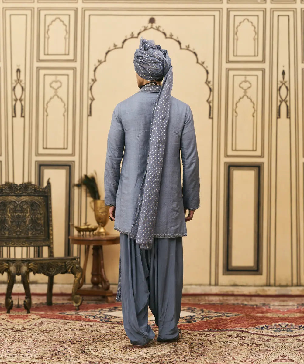 Sheeshai Tussar Silk Kurta Set