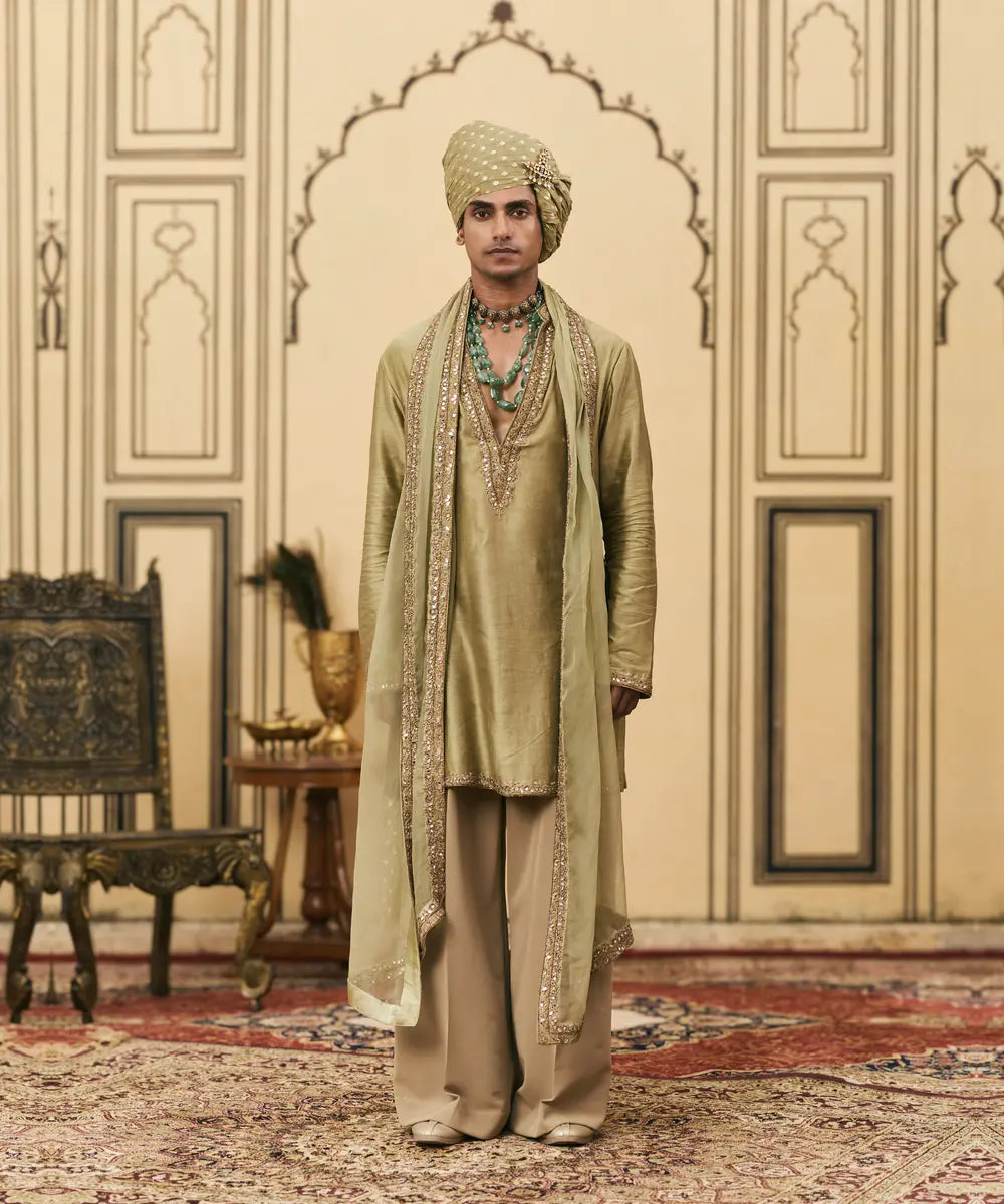 Zaitooni Chanderi Kurta Set