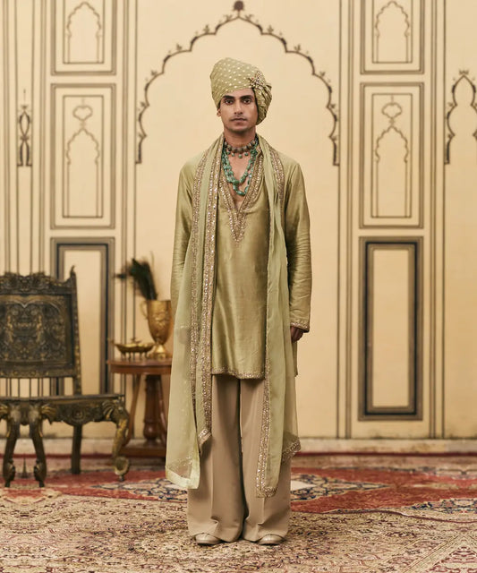 Zaitooni Chanderi Kurta Set