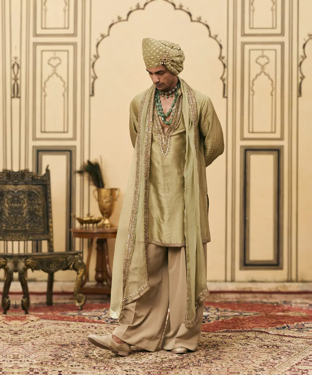 Zaitooni Chanderi Kurta Set