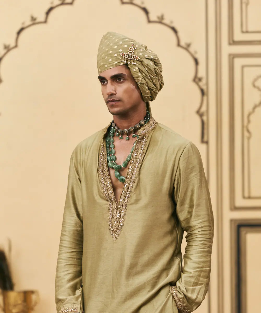 Zaitooni Chanderi Kurta Set