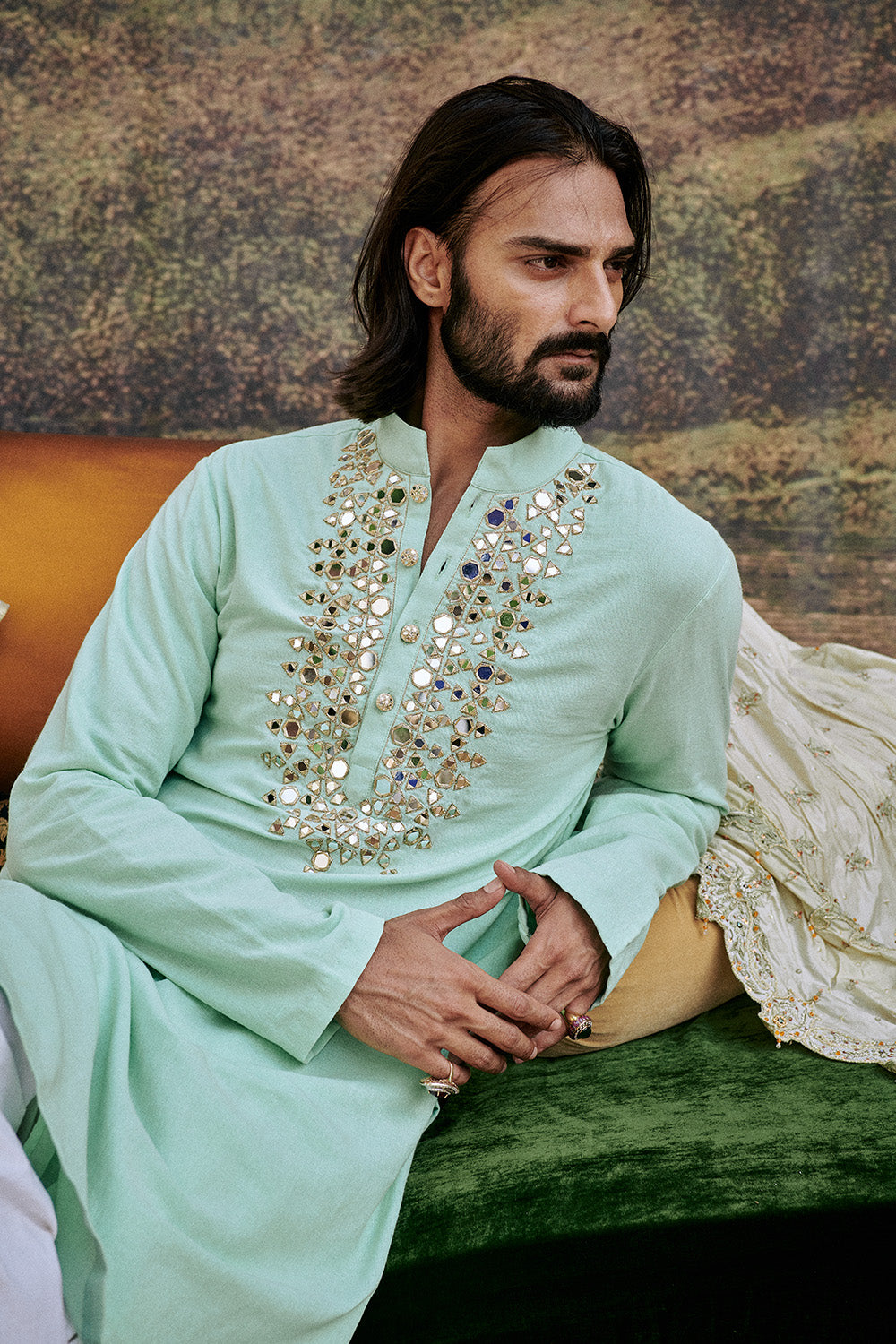 Aasmani Kurta Set