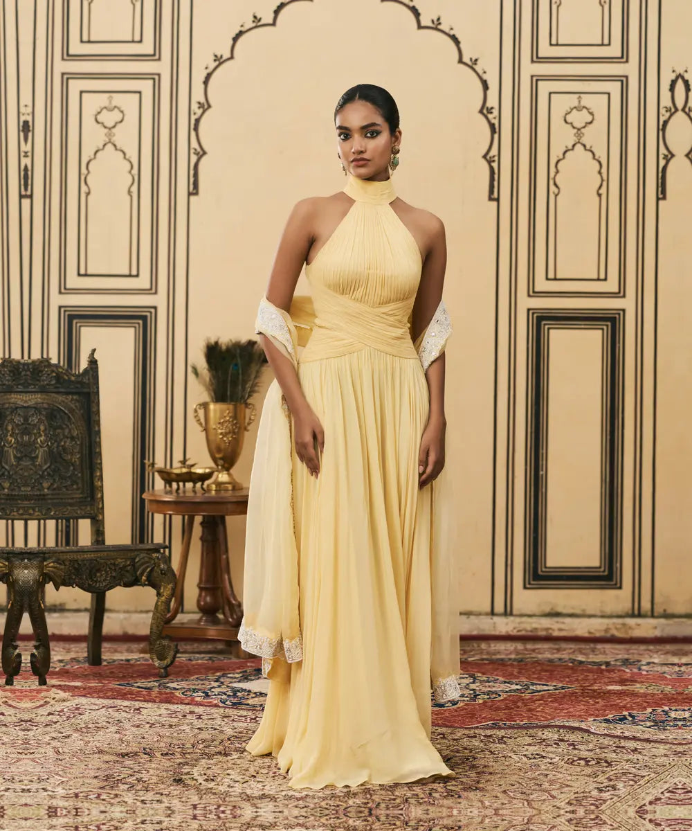 Makhani Georgette Gown Set