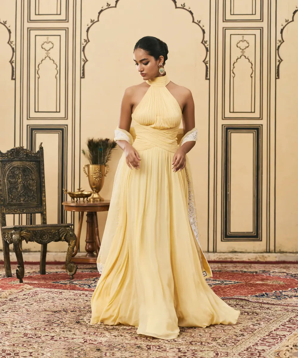 Makhani Georgette Gown Set