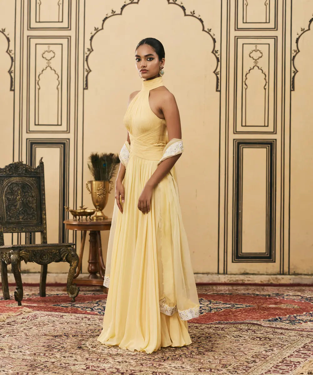 Makhani Georgette Gown Set
