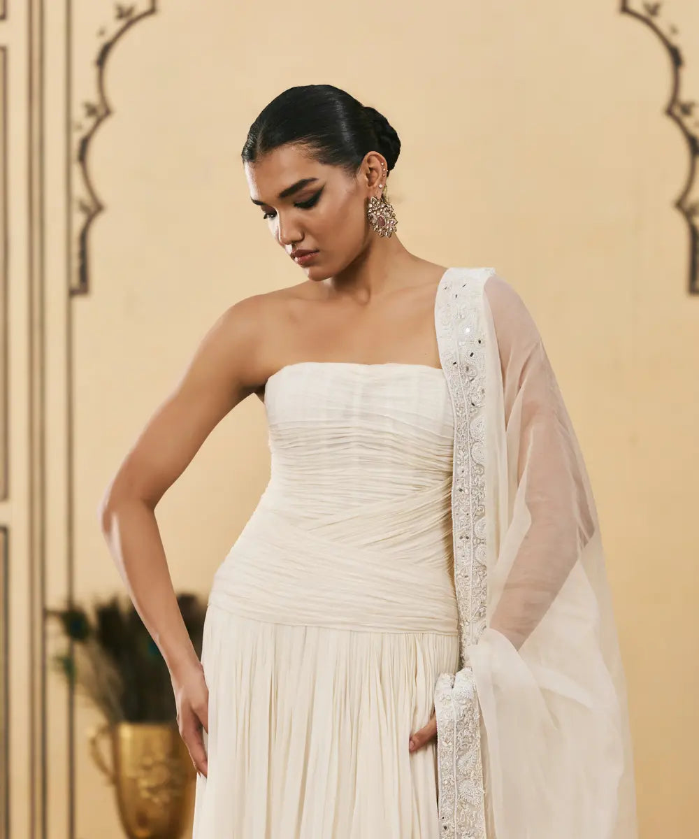 Sheer Georgette Gown Set