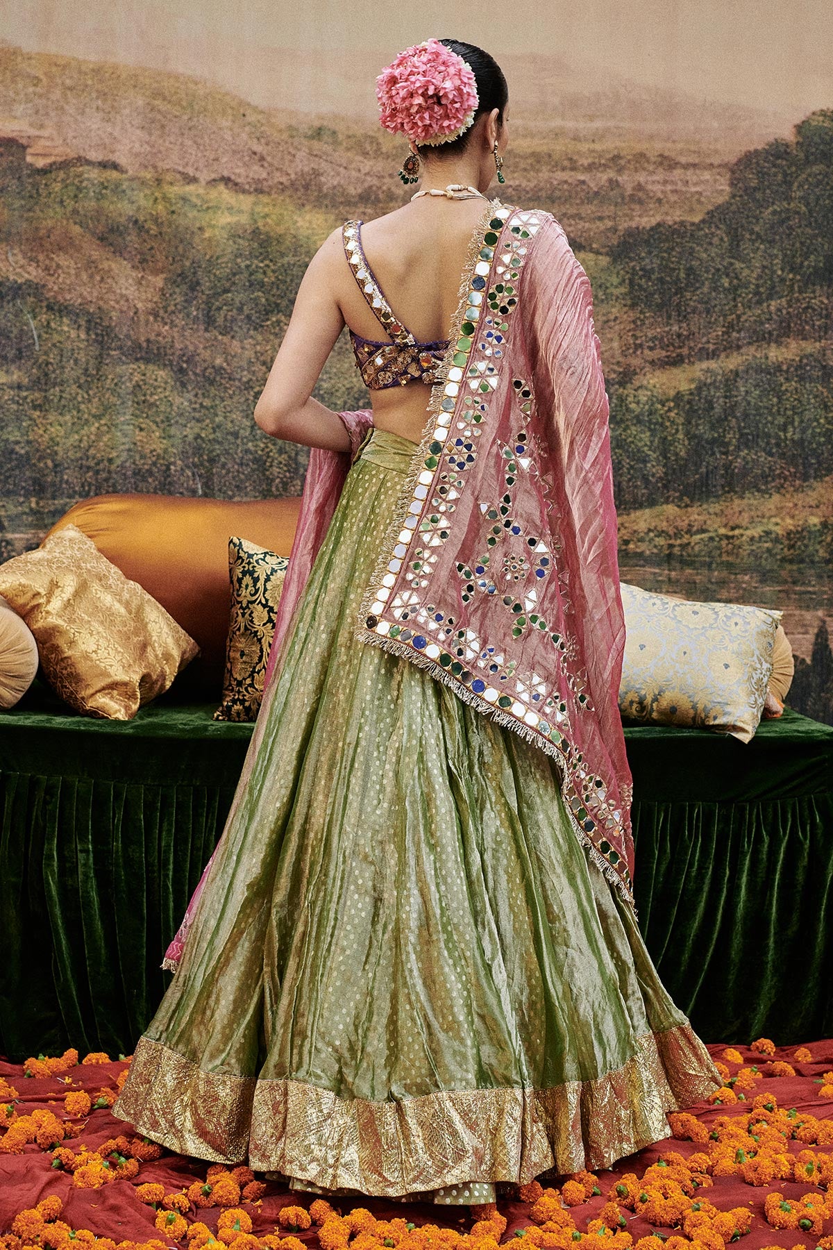 Azal Sheesh Lehenga