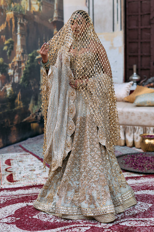 Rajbaraat Lehenga with Sheeshya Veil Set