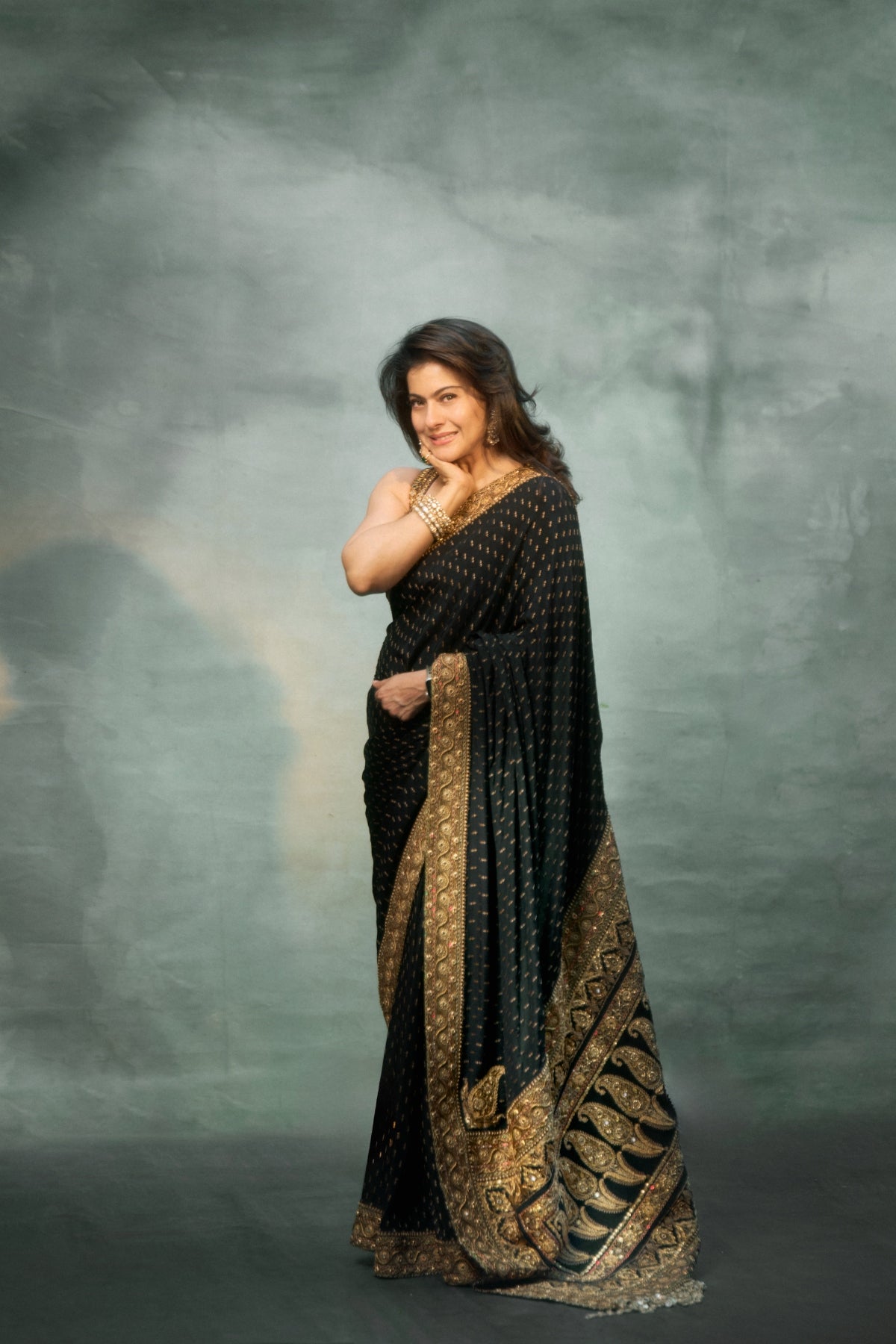 Kajol in Chandini Saree Set
