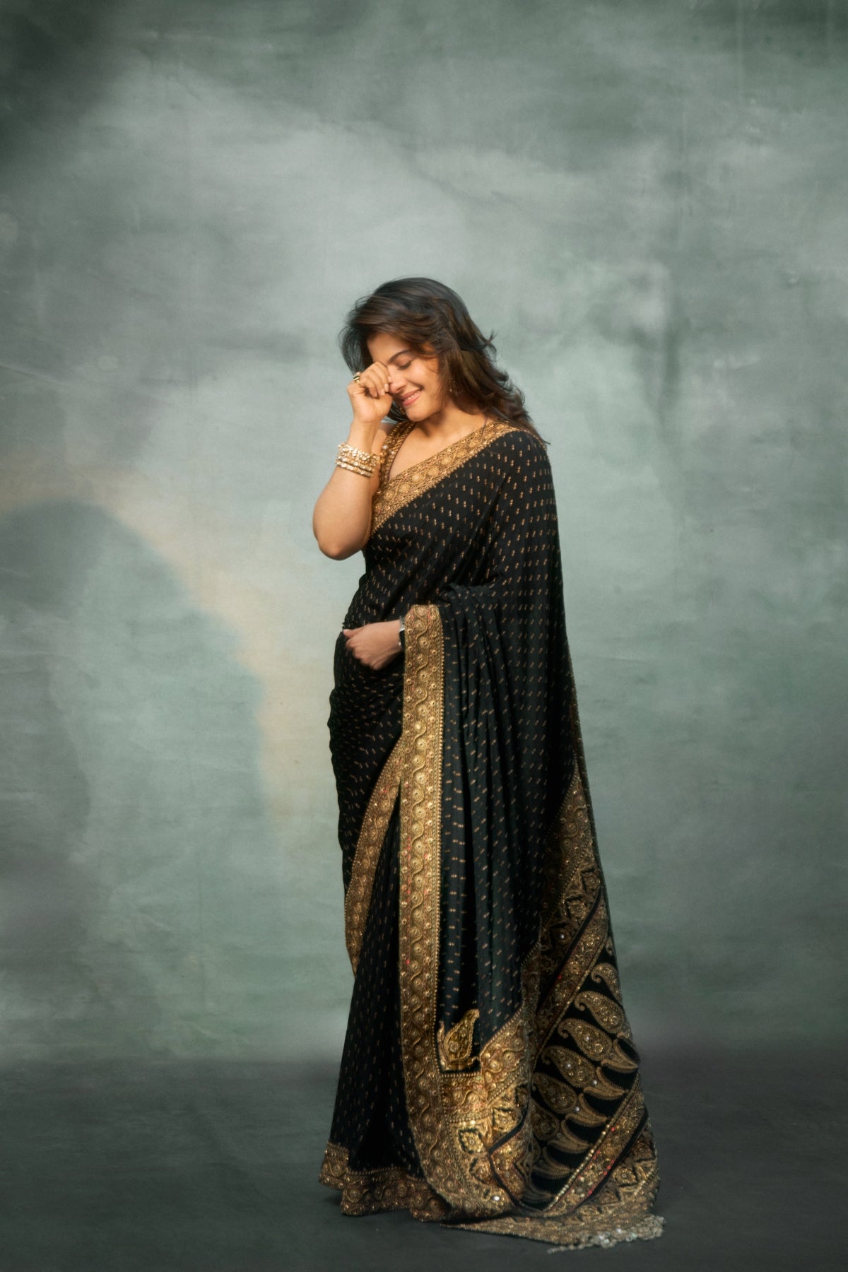 Kajol in Chandini Saree Set