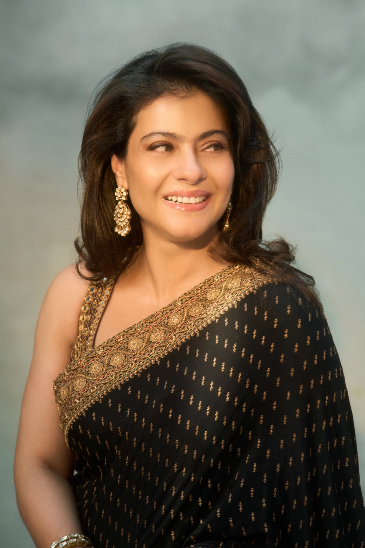 Kajol in Chandini Saree Set
